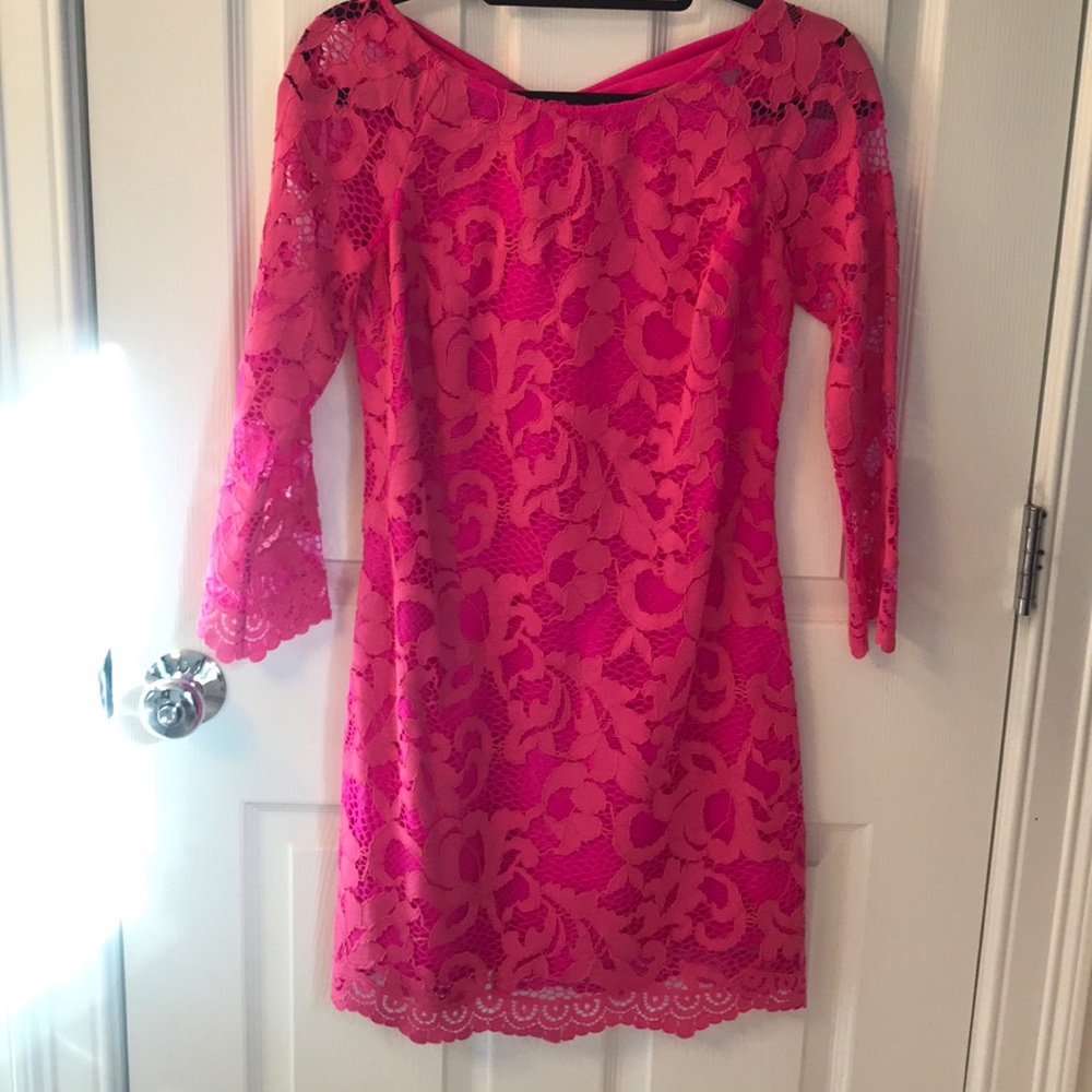 Lilly Pulitzer Pink Lace Dress